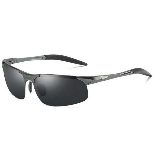 FIDDY Sonnenbrille Polarisierte Sonnenbrille, Sportbrille, Metallrahmen (1-St) Halbrahmen aus leichter Aluminium-Magnesium-Legierung, Nachtsicht