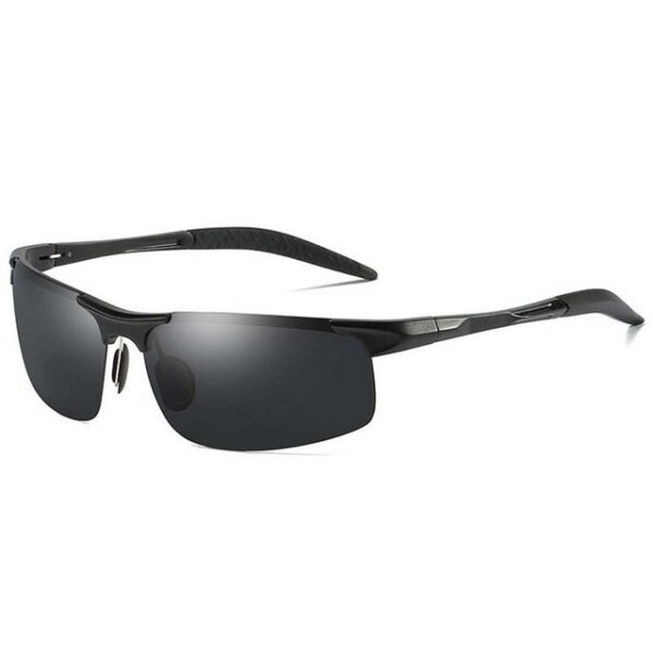 FIDDY Sonnenbrille Polarisierte Sonnenbrille, Sportbrille, Metallrahmen (1-St) Halbrahmen aus leichter Aluminium-Magnesium-Legierung, Nachtsicht