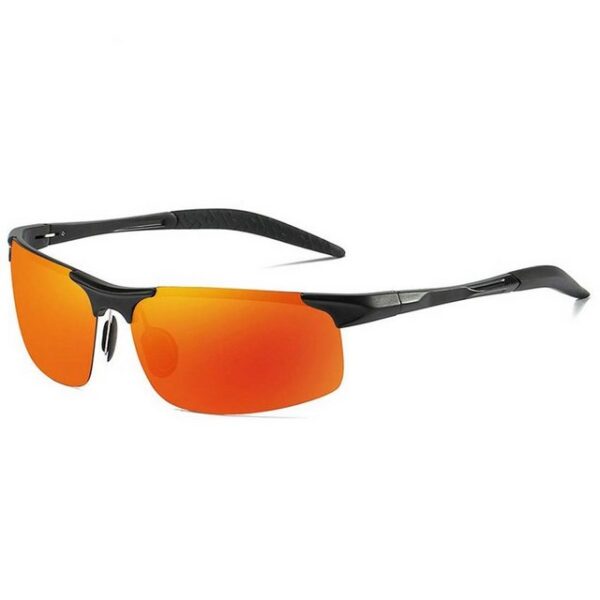 FIDDY Sonnenbrille Polarisierte Sonnenbrille, Sportbrille, Metallrahmen (1-St) Halbrahmen aus leichter Aluminium-Magnesium-Legierung, Nachtsicht