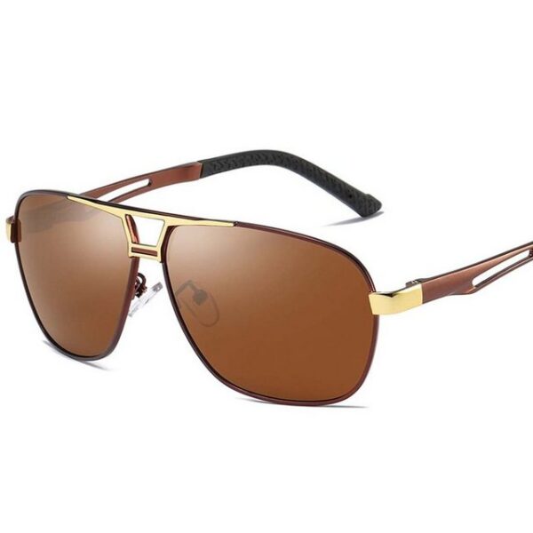 FIDDY Sonnenbrille Unisex polarisierte Sonnenbrille, Metallrahmenbrille (1-St) Strandurlaub, Reisen, Angeln, wahre Farben wiederherstellen