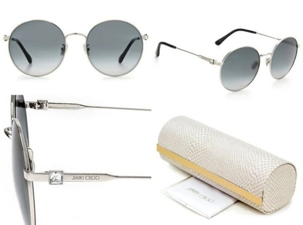 JIMMY CHOO Sonnenbrille JIMMY CHOO EYEWEAR KAT Sonnenbrille Sunglasses Glasses Brille With Bag