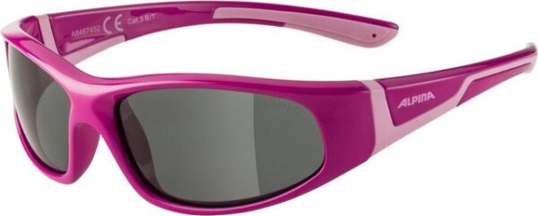 Alpina Sports Sonnenbrille (1-St) ALPINA Unisex - Kinder, FLEXXY JUNIOR Sonnenbrille pink-rose