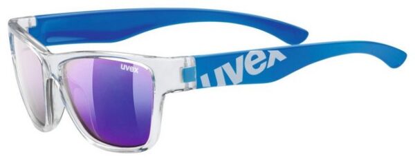 Uvex Sonnenbrille (1-St) uvex Unisex Kinder, sportstyle 508 Sonnenbrille clear blue/blue